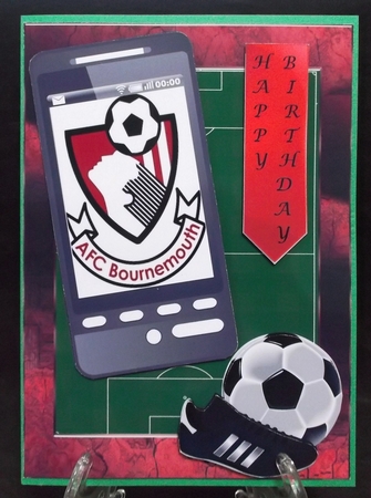 Football Phone for Bournemouth Fan by Suzi Cooper