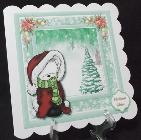 Beautiful Snuggle Christmas Bear by Suzi Cooper