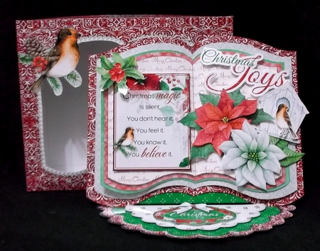 Colours of Christmas - Open Book Easel Card & Box Kit by Suzi Cooper