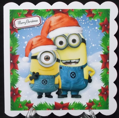 Christmas Minions 8x8 by Suzi Cooper