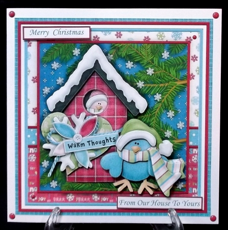 FROM OUR HOUSE TO YOURS 7.5 Christmas Decoupage & Insert Mini Kit by Suzi Cooper