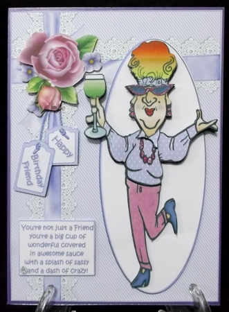 Edna is a big cup of wonderful, friend/sister/mum/aunt, mini kit by Suzi Cooper