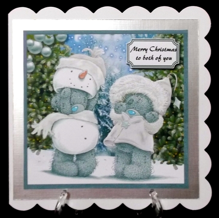 Tatty teddy Christmas couple by Suzi Cooper