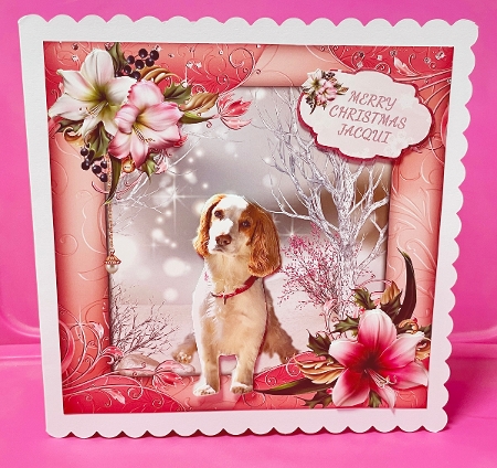 Becky the Cocker Spaniel Winter Scene Mini Kit by Suzi Cooper