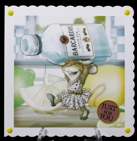 Mrs  Rum Mouse 8x8 by Suzi Cooper