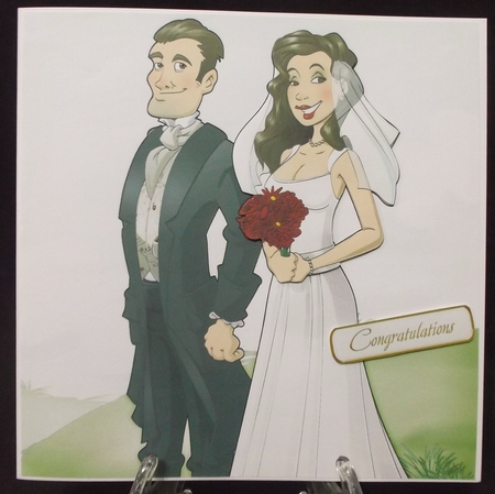 Just Married 2 8x8 Quick Card by Suzi Cooper