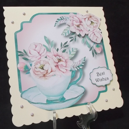 Watercolour Flowers Teacup & Saucer Bumper Kit by Suzi Cooper