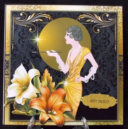 Deco Gold Card Front Kit by Suzi Cooper