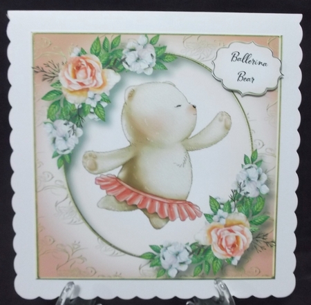 Ballerina Bear 8x8 by Suzi Cooper
