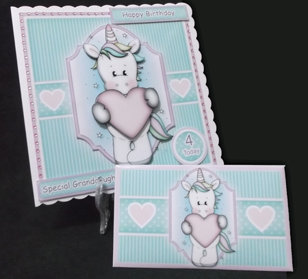 Unicorn Kisses Topper Kit & Money Wallet by Suzi Cooper