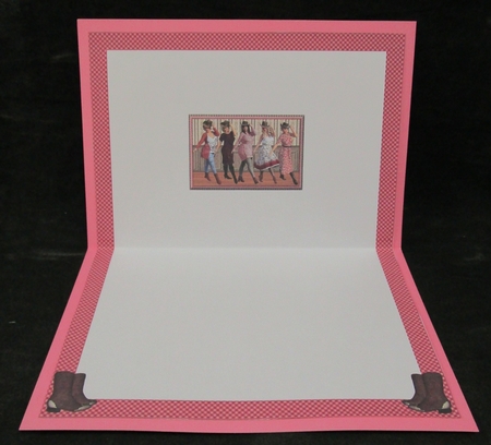 Line Dancing Ladies 3 INSERT for 7 x 5 card by Suzi Cooper
