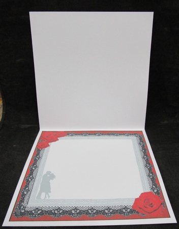 JJ VALENTINE SILHOUETTE AND LACE 8X8 INSERT by Suzi Cooper