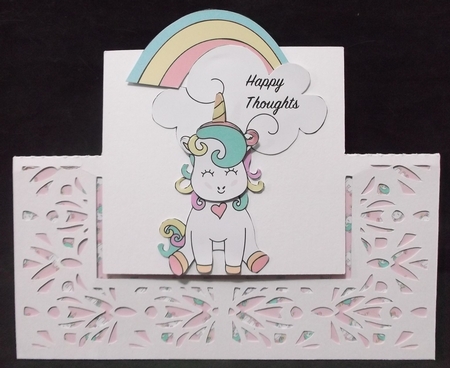 Happy Unicorns Decoupage mini card kit by Suzi Cooper