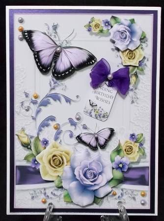 Lilac and Lemon Roses by Suzi Cooper