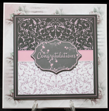 Elegant Wedding Card Topper & Wishing Well Money Envelope - Pink by Suzi Cooper