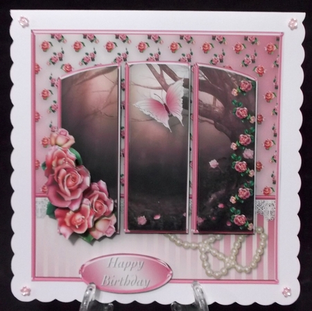 Woodland Roses - Panel Card Mini Kit by Suzi Cooper