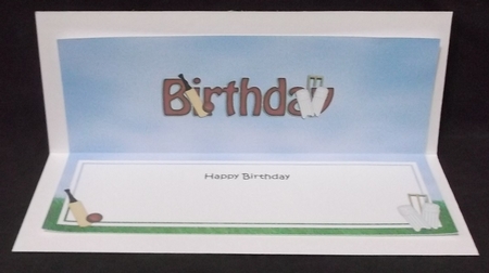Large DL HAPPY BIRTHDAY insert by Suzi Cooper