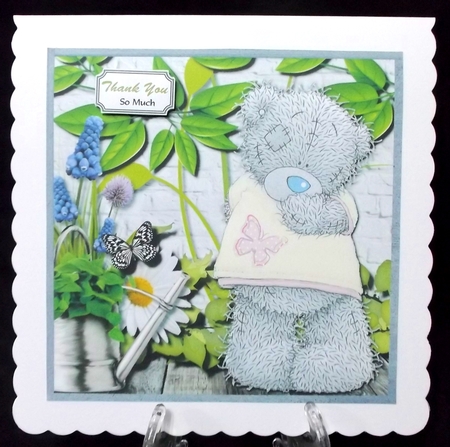 Tatty teddy in garden by Suzi Cooper