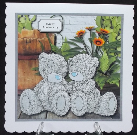 Tatty teddies with flowers by Suzi Cooper