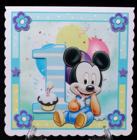 Happy 1st Birthday 1 (boy) Mini Kit by Suzi Cooper