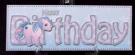 Large DL HAPPY BIRTHDAY 3D decoupage by Suzi Cooper