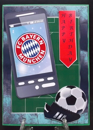 Football Phone card for Bayern Munich fan by Suzi Cooper