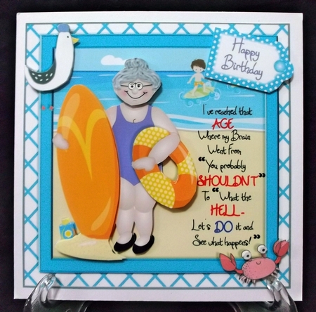 CARD TOPPER KIT - Marsha at the Beach by Suzi Cooper