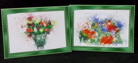 Abstract Floral Notelets 2 by Suzi Cooper