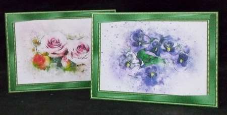 Abstract Floral Notelets 9 by Suzi Cooper