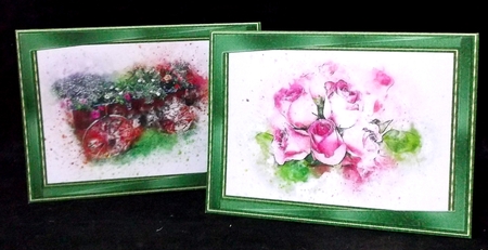 Abstract Floral Notelets 11 by Suzi Cooper