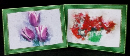 Abstract Floral Notelets 12 by Suzi Cooper