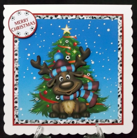 WEST HAM FOOTBALL REINDEER by Suzi Cooper