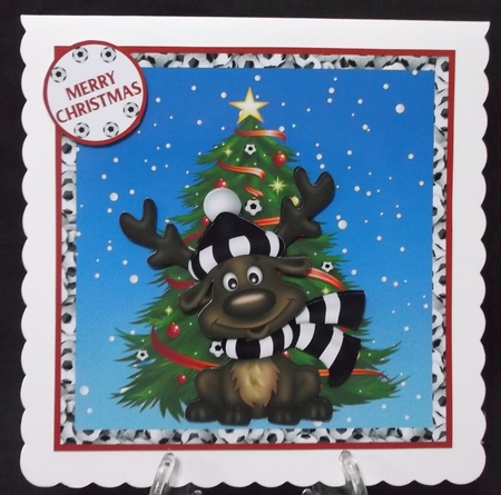 NEWCASTLE FOOTBALL REINDEER by Suzi Cooper