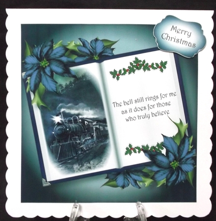 Open Book Christmas - The Polar Express 8x8 by Suzi Cooper