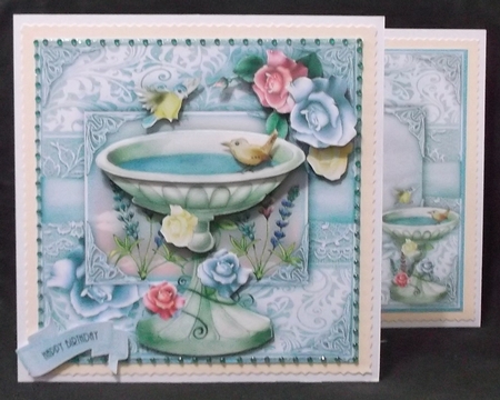 The Birdbath Card Kit by Suzi Cooper
