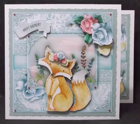 A Cute Fox Card Kit by Suzi Cooper