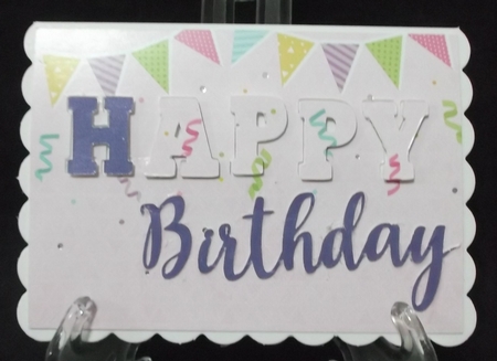 3d Eclipse Card  - Happy Birthday  by Suzi Cooper