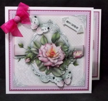 Vintage Polka Dot and vintage rose Card Kit by Suzi Cooper