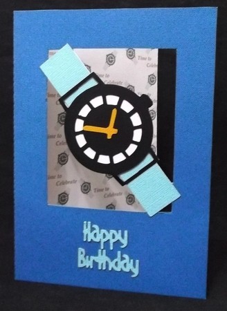 Watch Aperture Card and Backing Paper by Suzi Cooper