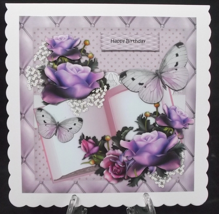 Gorgeous  English  Roses , Butterflies  & Lace by Suzi Cooper