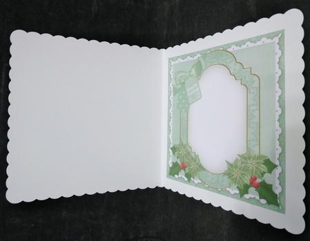 Winter Garden Seasons Greetings 8x8inch Fancy Insert by Suzi Cooper