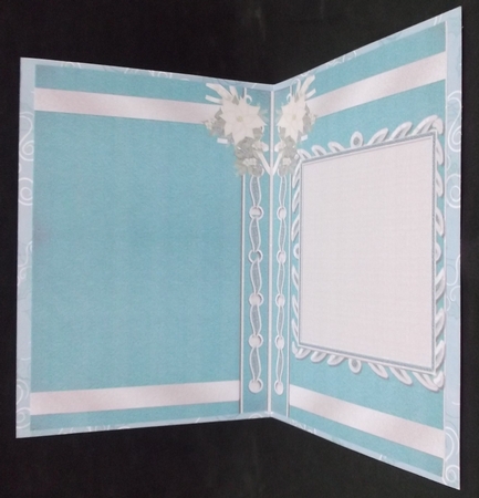 Teal Christmas Book Cover A5 Insert or Card front by Suzi Cooper