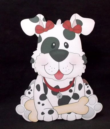 3D Shaped Card  Kit - Little Spotty Dog Mitzi by Suzi Cooper