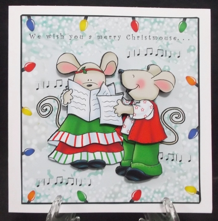 We Wish You A Merry Christmouse - Decoupage by Suzi Cooper