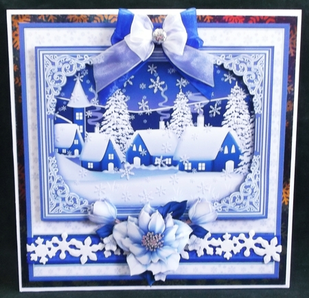 WINTER HAMLET Christmas 7.8 Quick Layer Card or Decoupage Kit by Suzi Cooper