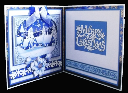 WINTER HAMLET Christmas 7.8 Quick Layer Card or Decoupage Kit by Suzi Cooper