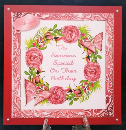Beautiful Pink Flowers To Someone Special 8x8 by Suzi Cooper