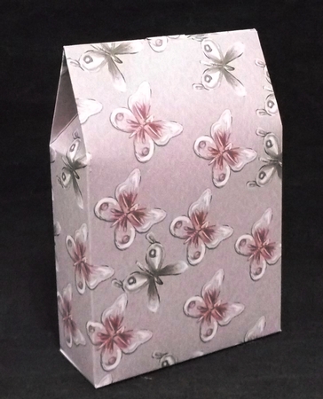 A4 Background Dusky Rose Butterflies by Suzi Cooper