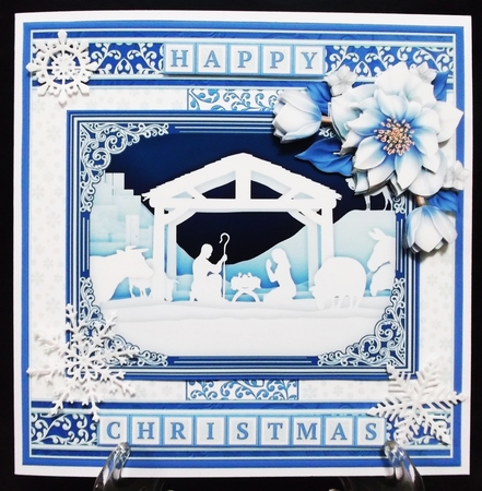 NATIVITY SILHOUETTE  7.8 Quick Layer Card or Decoupage Mini Kit by Suzi Cooper