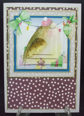 Winter Christmas pyramid card  by Suzi Cooper